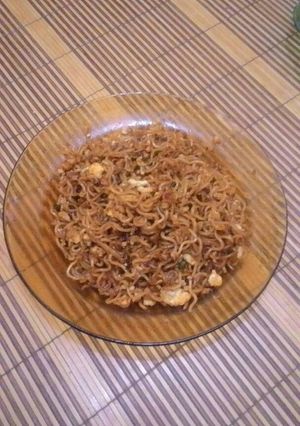 Foto resep Mie goreng + tempe telur