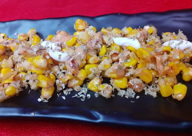 Recipe of Super Quick Homemade Crispy Corn With Schezwan Mayo