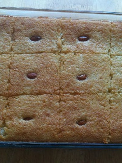 صورة لوصفة بسبوسة مضبوطة