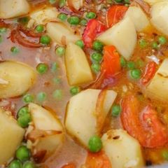 A picture of Aloo matar gajar ki sabzi.