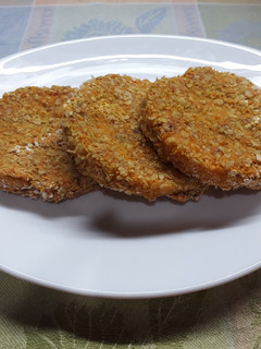 Una foto de Milanesas de zapallo calabacín