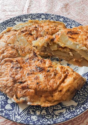 Foto resep Omelet Spanyol (Tortilla de Patatas)