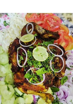 A picture of Chicken chargah🍗.