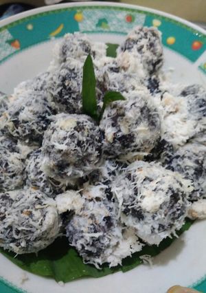 Foto resep Klepon lembut ketan hitam