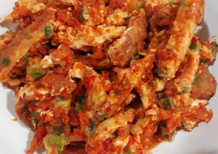 makanan Dadar Telur Balado Anti Gagal