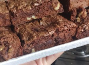 Una foto de Brownies 💯 húmedos por dentro como tienen que ser 👏💞🇺🇾🍫
