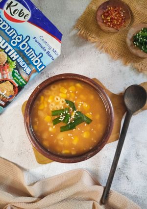 Foto resep Sup Kental Jagung Makaroni