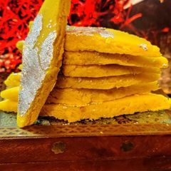 A picture of Kesariya Katli (Kaju katli).