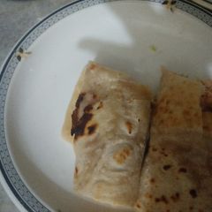 Chicken roll paratha A picture of Chicken roll paratha.