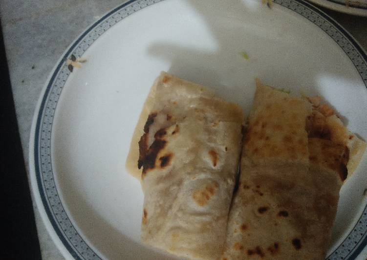 Easiest Way to Make Ultimate Chicken roll paratha