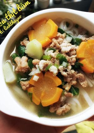 Hình của món HỦ TIẾU THỊT BẰM - Ăn dặm cho bé.