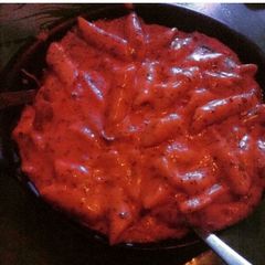 Red sauce pasta A picture of Red sauce pasta.