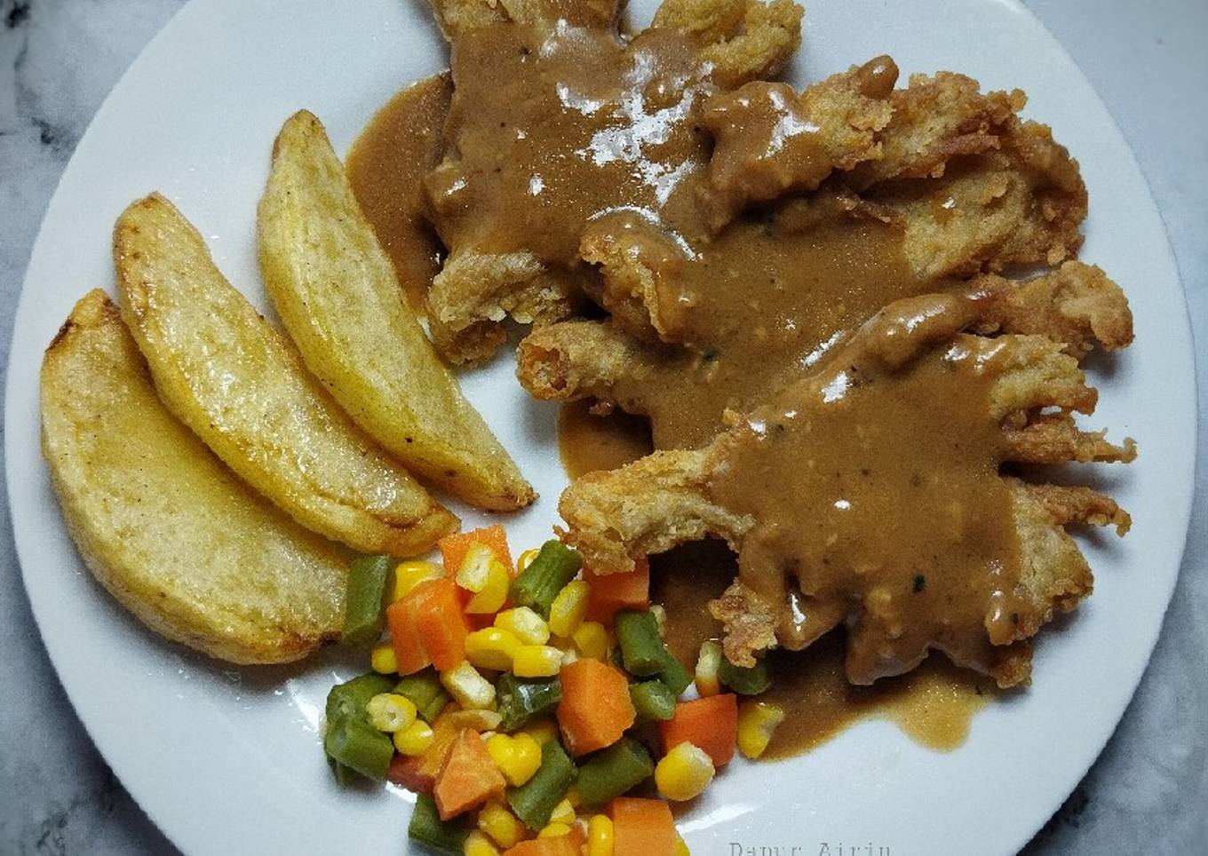 Steak Jamur Tiram krispi