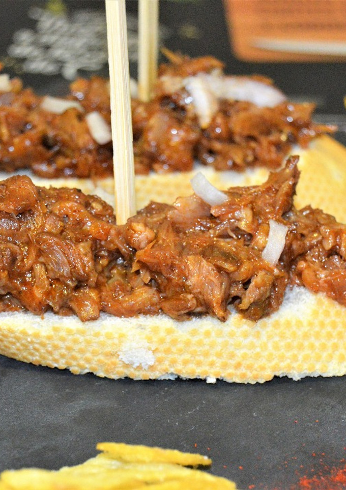 Una foto de Pintxo pulled lamb (cordero)