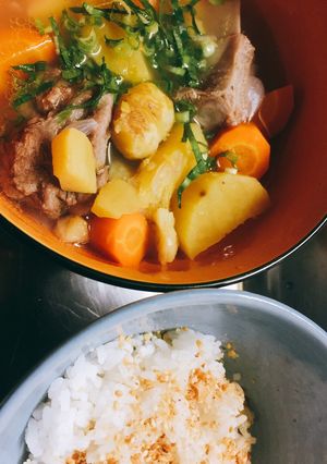 Hình của món Canh- SoupSườn non hầm Hạt dẻ.