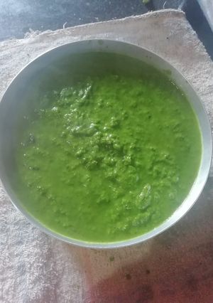 A picture of Coriander chutney.
