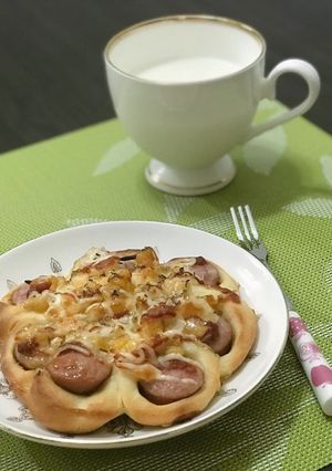 Hình của món Bánh mì xúc xích.