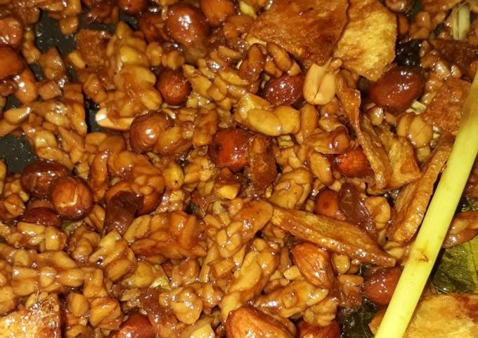 Cara Gampang Menyiapkan 023. Kering tempe kacang dan kentang Anti Gagal
