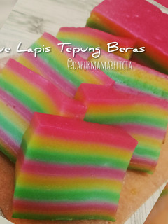 Foto resep Kue lapis tepung beras simple