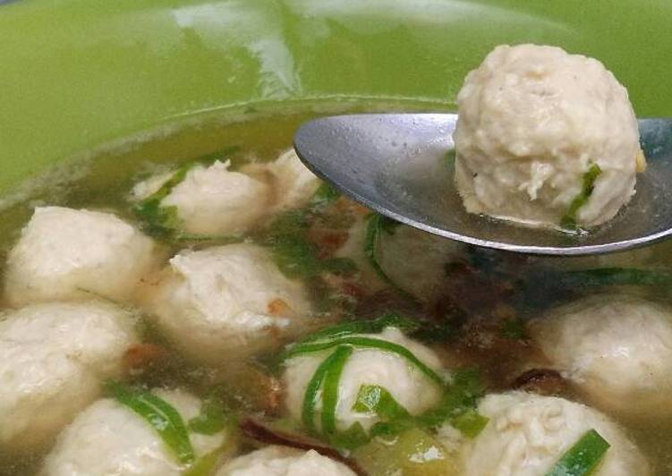 Bakso ayam tanpa tepung