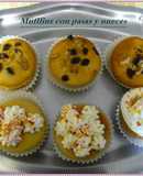 Muffins con nueces y pasas