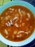 Sepia con patata y caldo