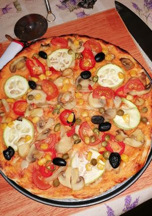 O poză a rețetei Pizza vegană 🍕.