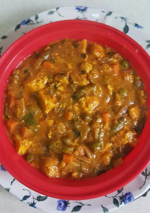 A picture of Spicy paneer veg kolhapuri.