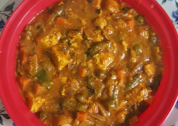 Easy Way to Prepare Delicious Spicy paneer veg kolhapuri