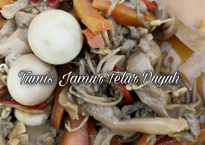 Tumis Jamur Telur Puyuh