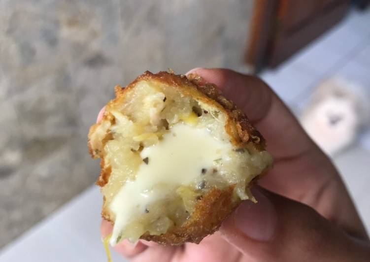 Perkedel Ayam Keju Mozarela