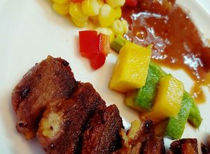 Hình của món Ức vịt nướng.