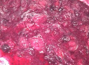 Una foto de Mermelada de arándanos, frutillas con stevia casera!!!🍓🍓