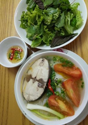 Hình của món BÚN CÁ NGỪ cho buổi sáng vội.