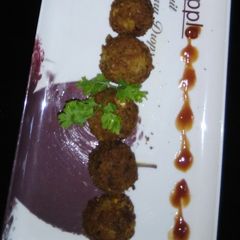 A picture of Cheej corn balls.