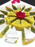 Peanut Kesar Pista Triangles