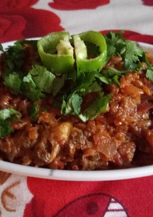 A picture of Punjabi Baingan bharta.