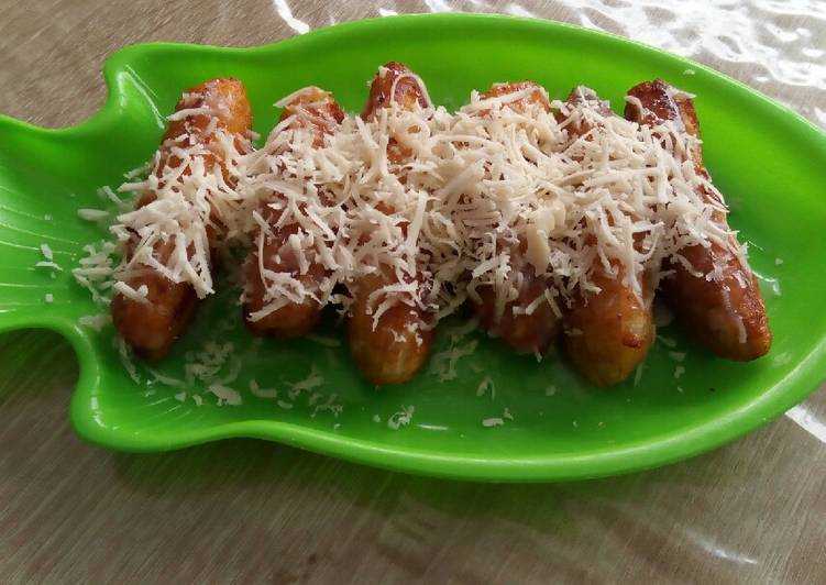 Resep Pisang panggang keju susu putih, Bikin Ngiler