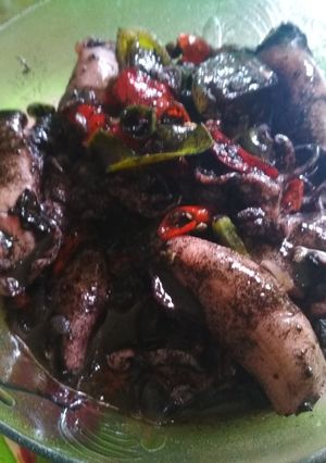 Foto resep Cumi basah pedas