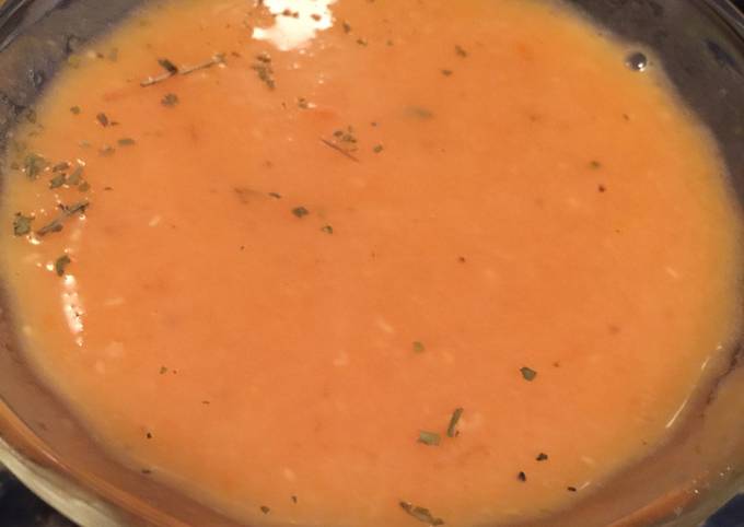 Red Lentils soup with vegetables