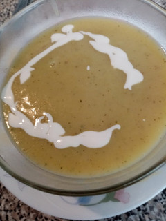 Una foto de Crema de puerros