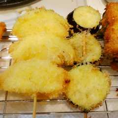 A picture of ☆Men's Meal☆035 Skewered Kushiage Made in a Mess Tin.