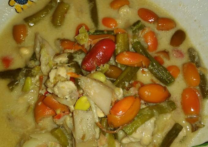 Cara Membuat Sayur kulit mlinjo kacang nangka dan tempe Ekonomis Untuk Jualan