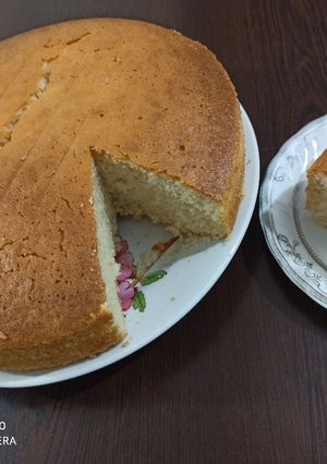 عکسی از دستور کیک وانیلی ساده