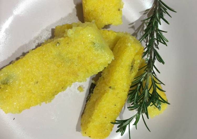 Steps to Prepare Quick Polenta Chips