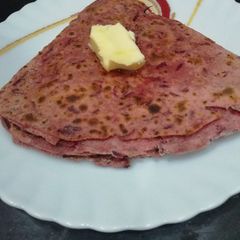 A picture of Beetroot Paratha.
