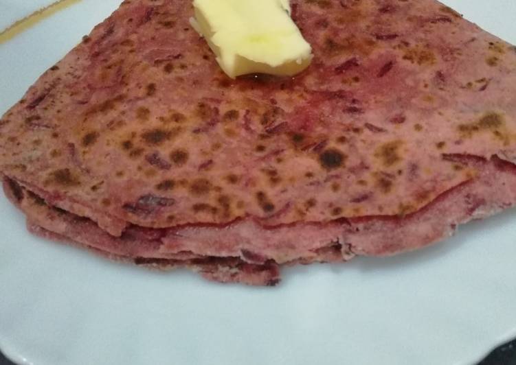Steps to Prepare Any-night-of-the-week Beetroot Paratha