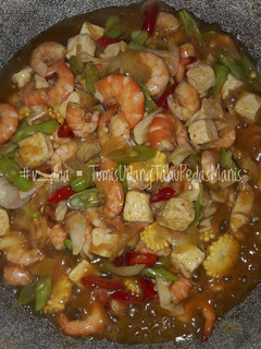 Foto resep Tumis udang tahu pedas manis #bikinramadhanberkesan