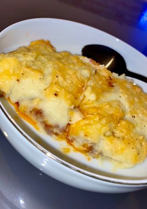 A picture of Shepherd's Pie with Cauliflower Mash.