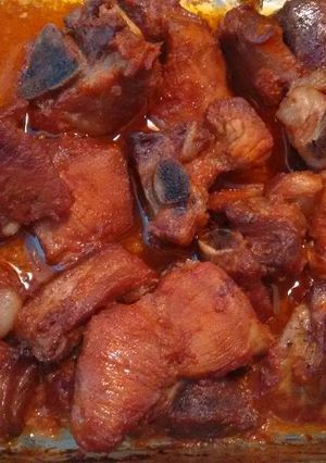 Una foto de Costillas de cerdo al horno. ॐ
